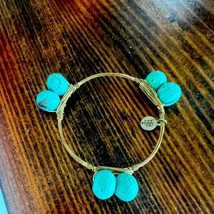 Bourbon and bow ties turquoise bangle
